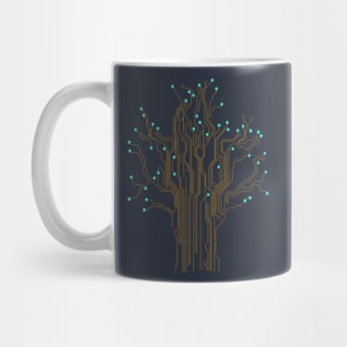 Yellow Technology Tree Mug